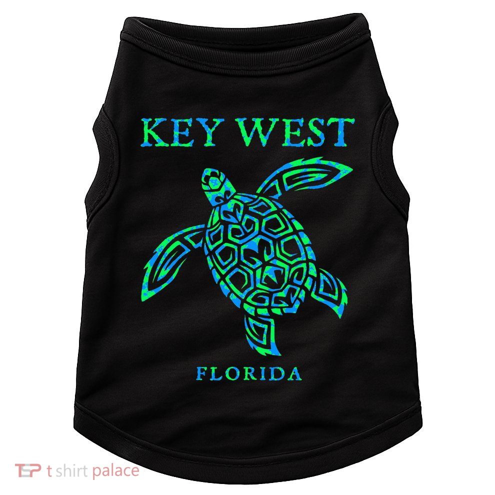 Key West Florida Sea Turtle Retro Boy Girl Vacation Souvenir Doggie Tank