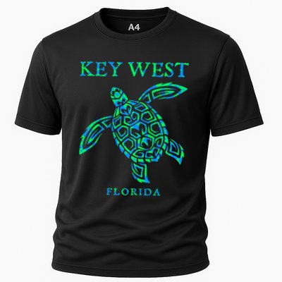 Key West Florida Sea Turtle Retro Boy Girl Vacation Souvenir Performance Shirt
