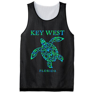 Key West Florida Sea Turtle Retro Boy Girl Vacation Souvenir Mesh Reversible Basketball Jersey Tank