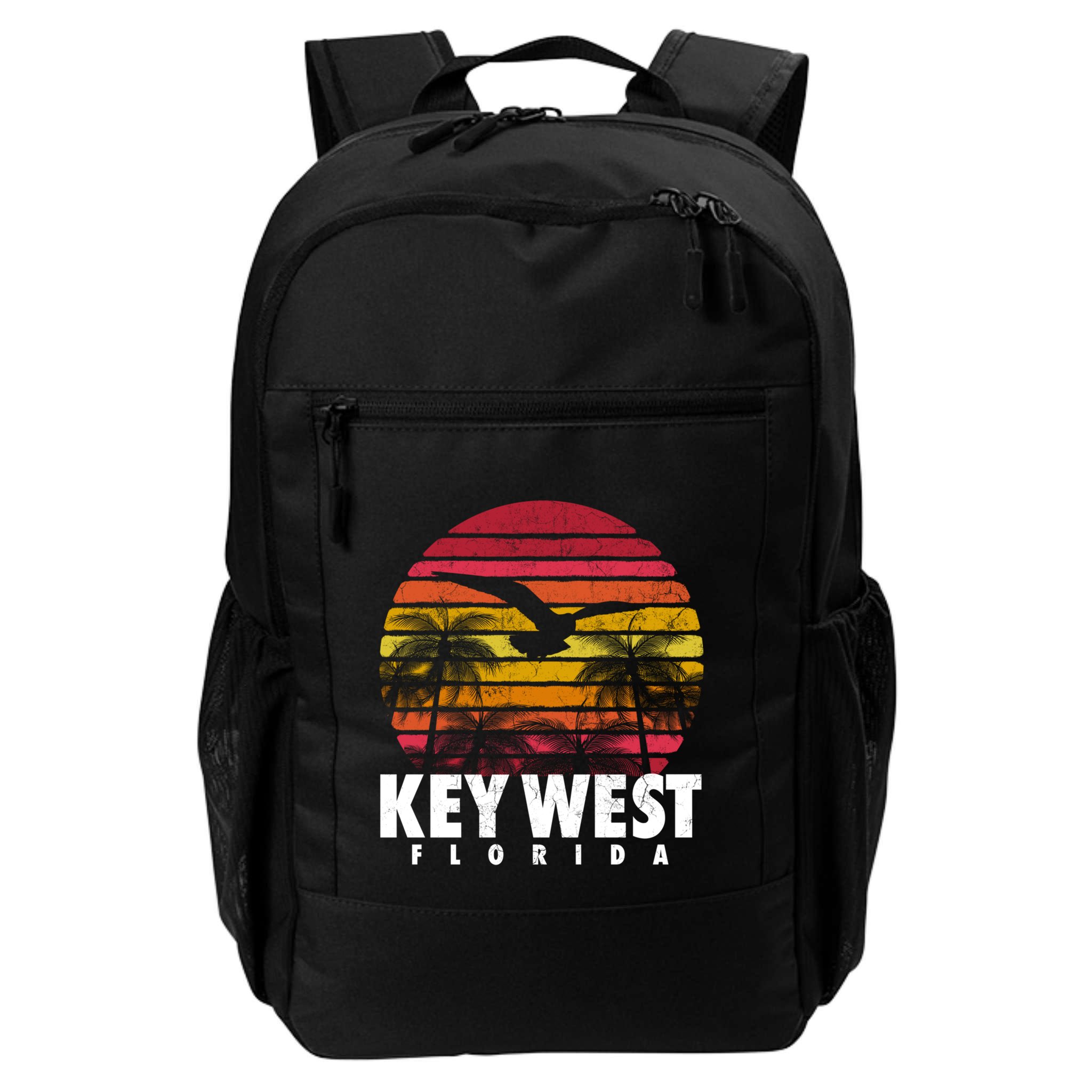 Key West Florida Vintage Retro Sunset Beach Gift Backpack