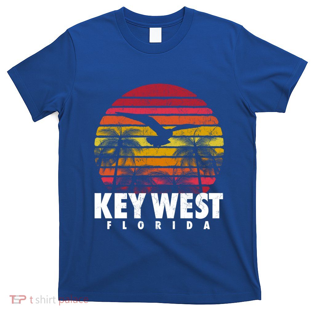 Key West Florida Vintage Retro Sunset Beach Gift T-Shirt
