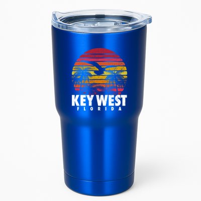 Key West Florida Vintage Retro Sunset Beach Gift Tumbler