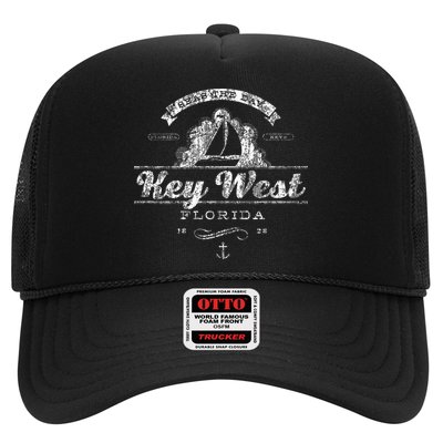 Key West Fl Sailboat Nautical Trucker Hat