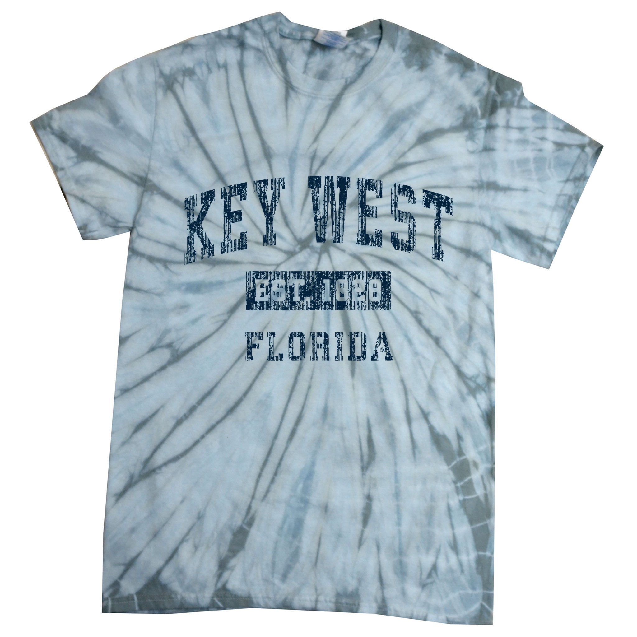 Key West Florida Fl Vintage Sports Design Tie-Dye T-Shirt