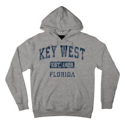 Key West Florida Fl Vintage Sports Design Tall Hoodie