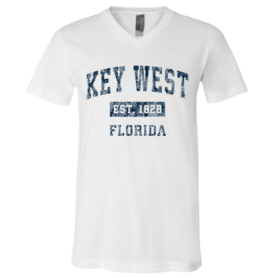 Key West Florida Fl Vintage Sports Design V-Neck T-Shirt