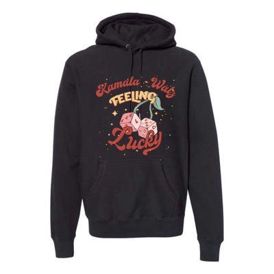 Kamala Walz Feeling Lucky Premium Hoodie