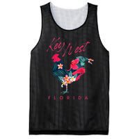 Key West Florida Chicken Lover Flower Hibiscus Souvenir Mesh Reversible Basketball Jersey Tank