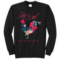 Key West Florida Chicken Lover Flower Hibiscus Souvenir Tall Sweatshirt