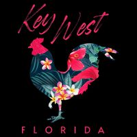 Key West Florida Chicken Lover Flower Hibiscus Souvenir Womens Tank Top