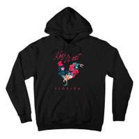 Key West Florida Chicken Lover Flower Hibiscus Souvenir Tall Hoodie