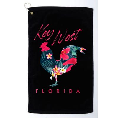 Key West Florida Chicken Lover Flower Hibiscus Souvenir Golf Towel