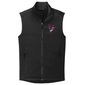 Key West Florida Chicken Lover Flower Hibiscus Souvenir Collective Smooth Fleece Vest