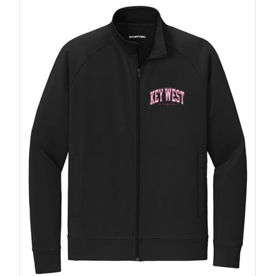 Key West Florida Summer Retro Preppy Throwback Stretch Full-Zip Cadet Jacket