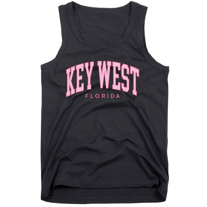 Key West Florida Summer Retro Preppy Throwback Tank Top