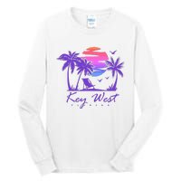 Key West Florida Spring Break Vacation Retro Vintage Sunset Tall Long Sleeve T-Shirt