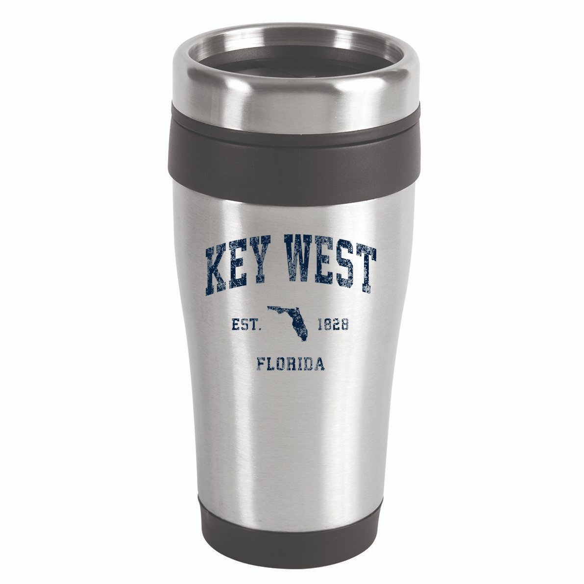 Key West Florida Fl Vintage Athletic Sports Design 16oz Travel Tumbler