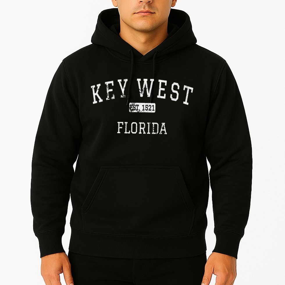 Key West Florida FL Vintage Hoodie