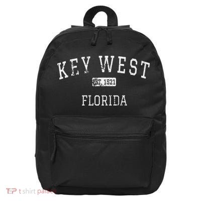 Key West Florida FL Vintage 16 in Basic Backpack