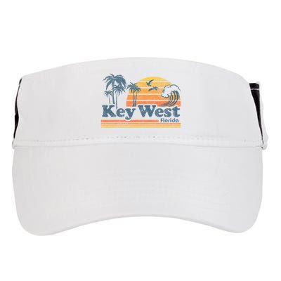 Key West Florida Beach Vintage Spring Break Vacation Adult Drive Performance Visor