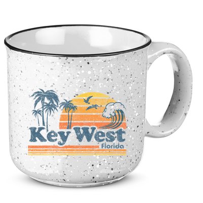 Key West Florida Beach Vintage Spring Break Vacation 15oz Campfire Ceramic Mug