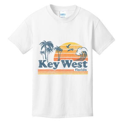 Key West Florida Beach Vintage Spring Break Vacation Kids T-Shirt