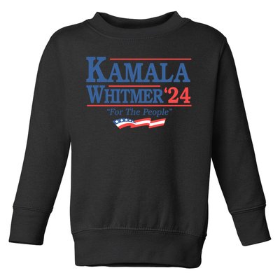 Kamala Whitmer For The People Political Graphic Toddler Sweatshirt