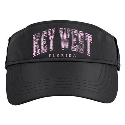 Key West Florida Keys Vintage Retro Us City State Travel Adult Drive Performance Visor