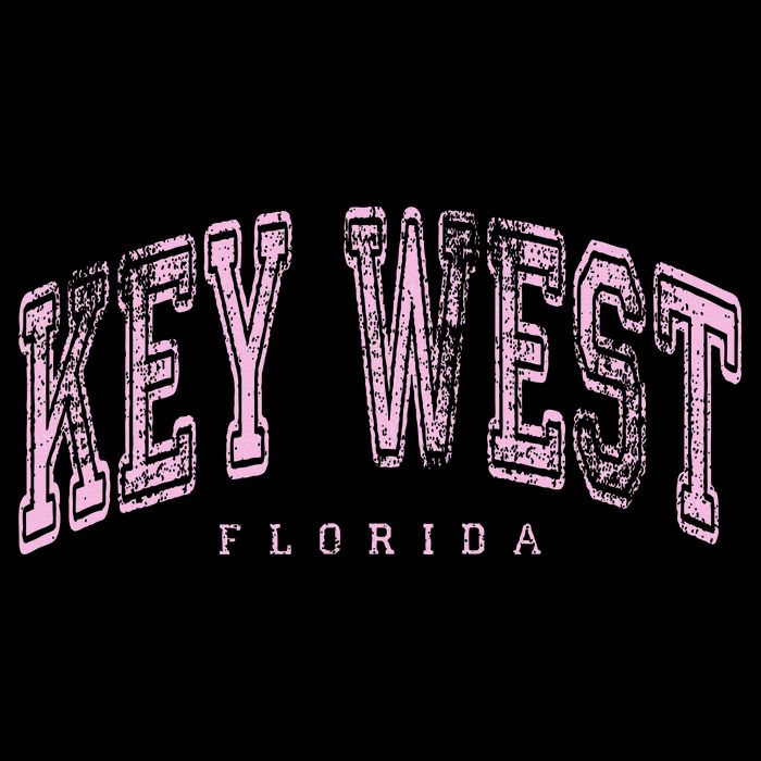 Key West Florida Keys Vintage Retro Us City State Travel Bucket Hat