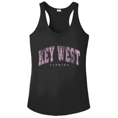 Key West Florida Keys Vintage Retro Us City State Travel Ladies PosiCharge Competitor Racerback Tank