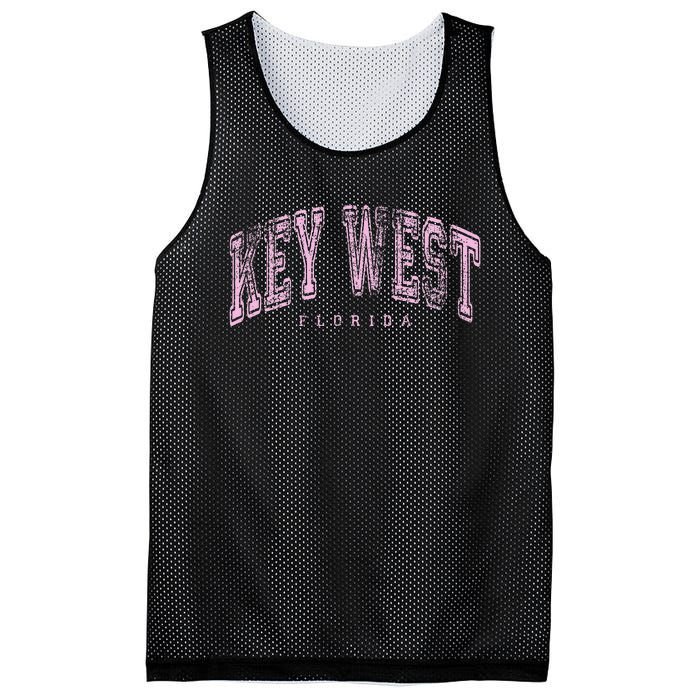 Key West Florida Keys Vintage Retro Us City State Travel Mesh Reversible Basketball Jersey Tank