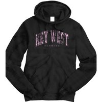 Key West Florida Keys Vintage Retro Us City State Travel Tie Dye Hoodie