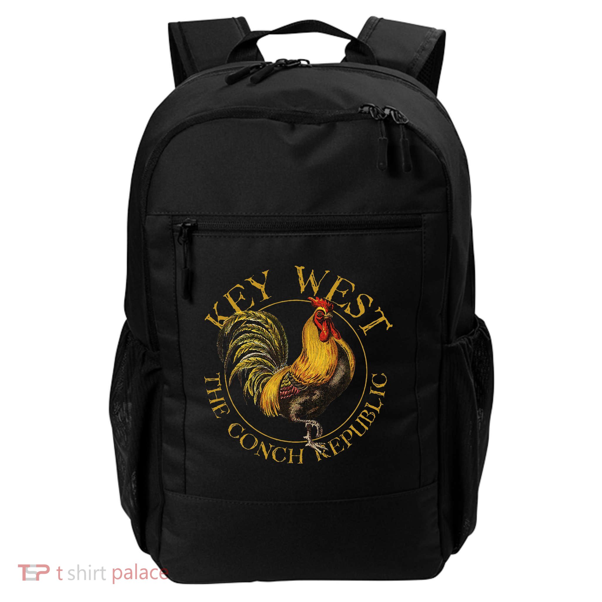 Key West Florida Vintage Rooster Design Souvenir Backpack