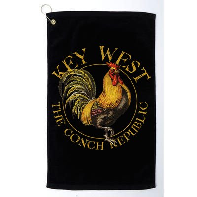 Key West Florida Vintage Rooster Design Souvenir Golf Towel