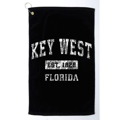 Key West Florida FL Vintage Established Sports Design Golf Towel