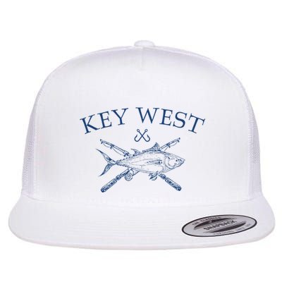 Key West Florida Souvenirs Fishing Vintage Flatbill Hat