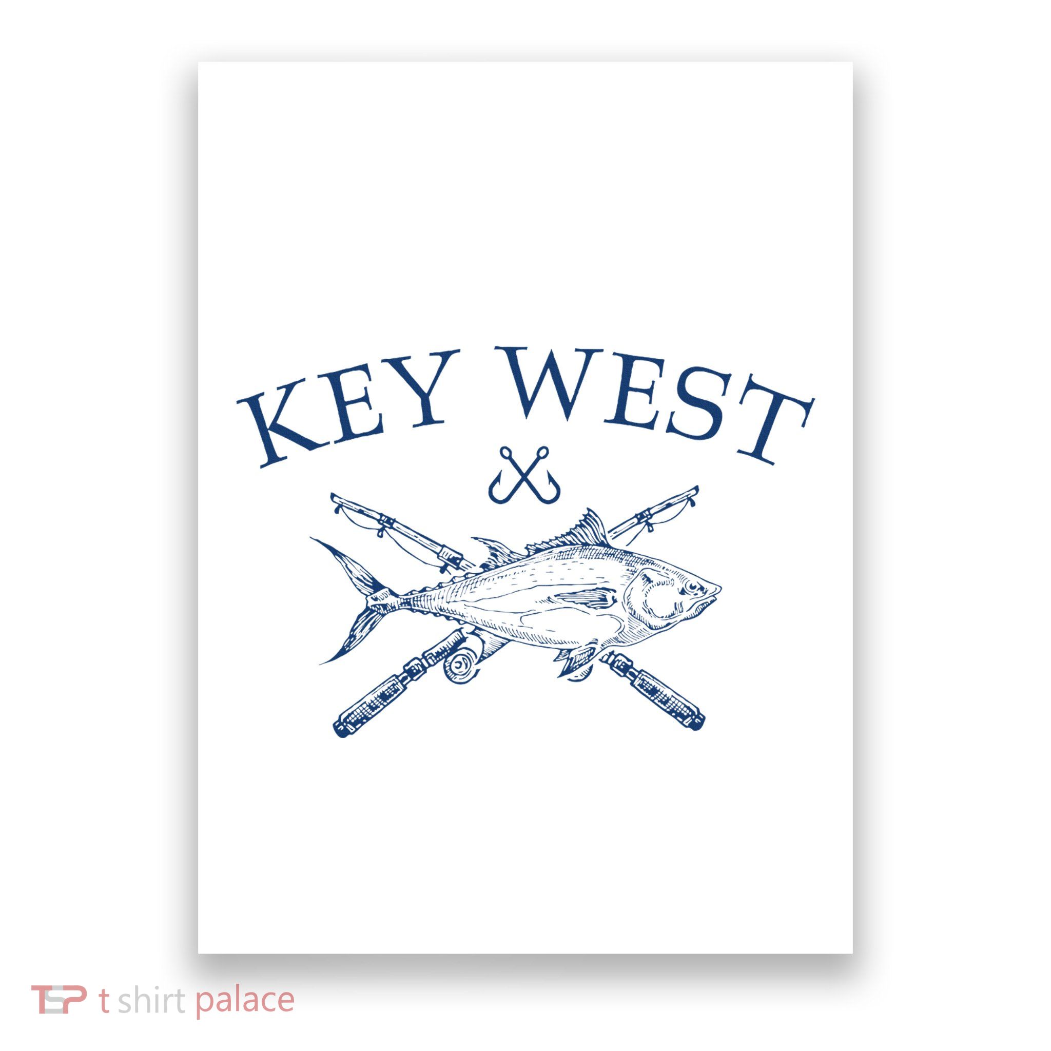Key West Florida Souvenirs Fishing Vintage Poster