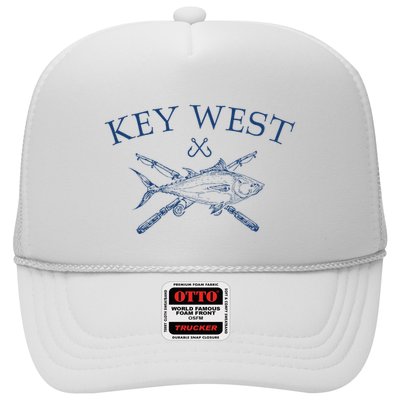 Key West Florida Souvenirs Fishing Vintage Trucker Hat