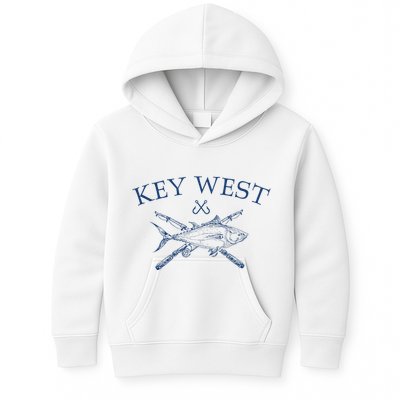 Key West Florida Souvenirs Fishing Vintage Kids Hoodie