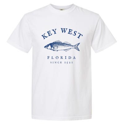 Key West Florida Vintage Fishing Garment-Dyed Heavyweight T-Shirt