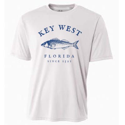 Key West Florida Vintage Fishing Cooling Performance Crew T-Shirt