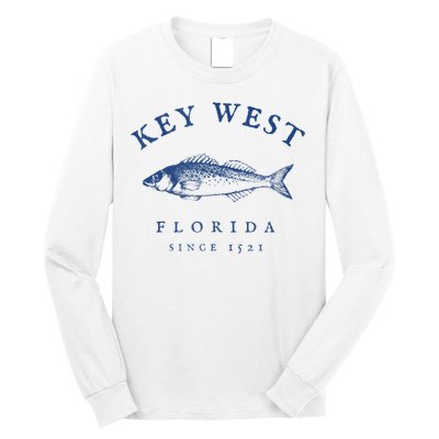 Key West Florida Vintage Fishing Long Sleeve Shirt