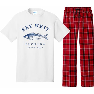 Key West Florida Vintage Fishing Pajama Set