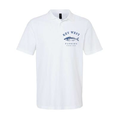 Key West Florida Vintage Fishing Softstyle Adult Sport Polo