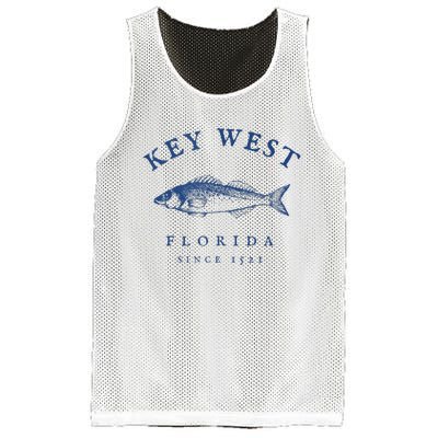 Key West Florida Vintage Fishing Mesh Reversible Basketball Jersey Tank