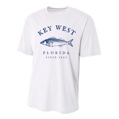 Key West Florida Vintage Fishing Performance Sprint T-Shirt