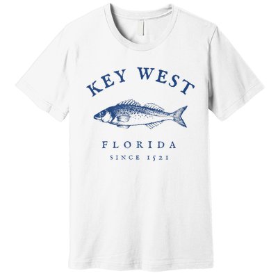 Key West Florida Vintage Fishing Premium T-Shirt