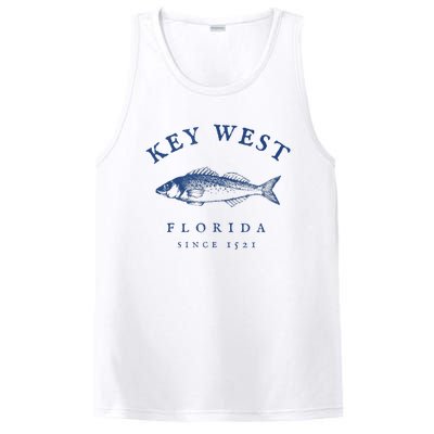 Key West Florida Vintage Fishing PosiCharge Competitor Tank