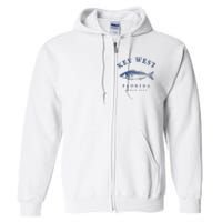 Key West Florida Vintage Fishing Full Zip Hoodie