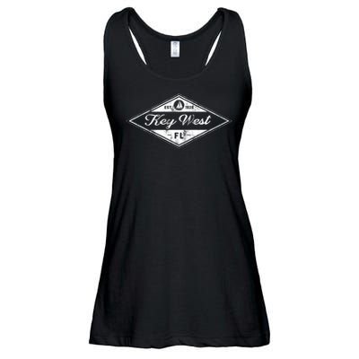 Key West Florida Vintage 1828 Beach Boating Ladies Essential Flowy Tank